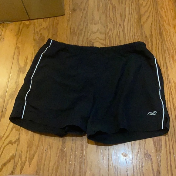 Reebok Pants - Reebox Women’s Black and White Athletic Shorts with Pockets M